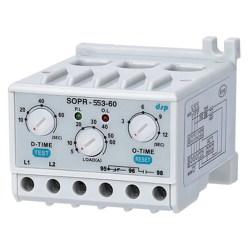 SOPR-SS3-60 (5-60A) (Un:110VAC) Motor Relay Protection Digital Motor Protection Relays