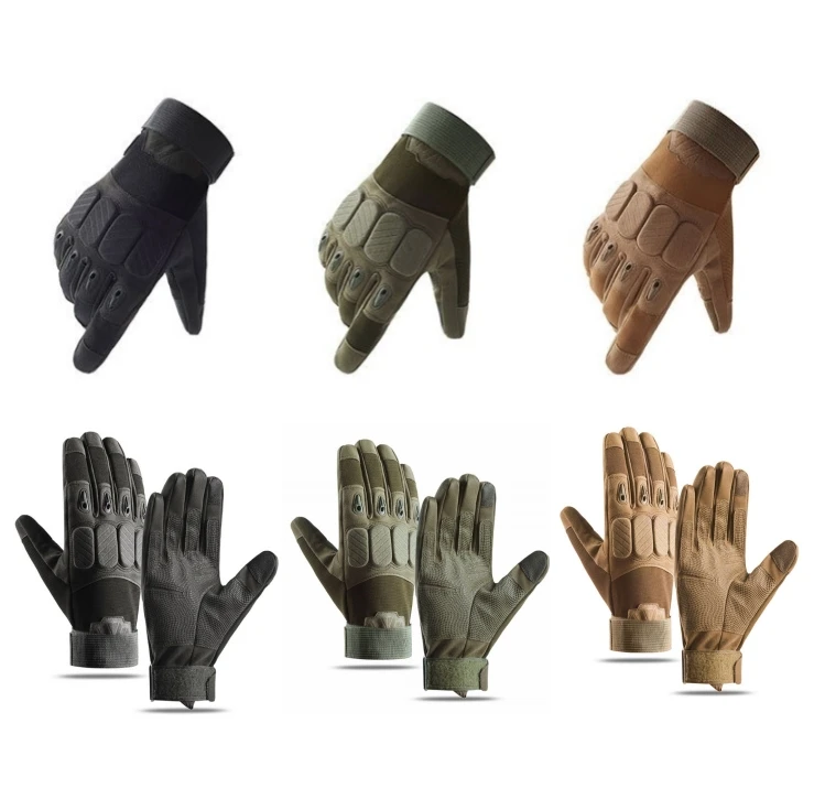 Custom Climbing Hunting Outdoor Sport Hard Knuckles Tactic Gloves Full Finger Tactical Gloves