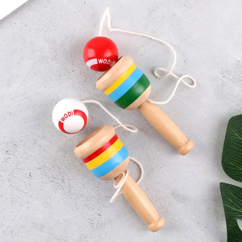 New Trending Wooden Kids Toy Kendama Cup and Ball Preschool Educational Gift Outdoor Fun Party Game Toys for Child