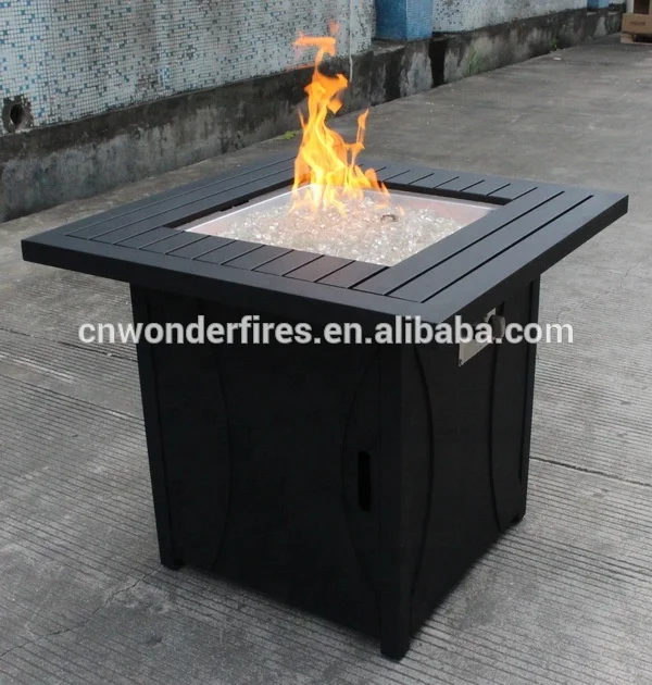 33' Square Backyard Patio Fire Pit BBQ,outdoor garden gas square firepit ,Outdoor square charcoal metal fire pit