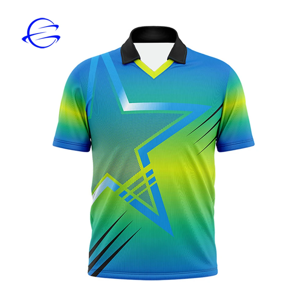 Digital Printing Custom New Design Cricket Jersey Team Uniforms Sets