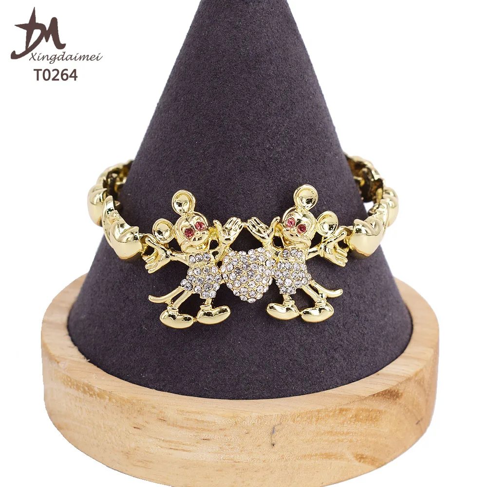 
T0264 Latest design Christmas gift cute girl Mickey kids jewelry set 