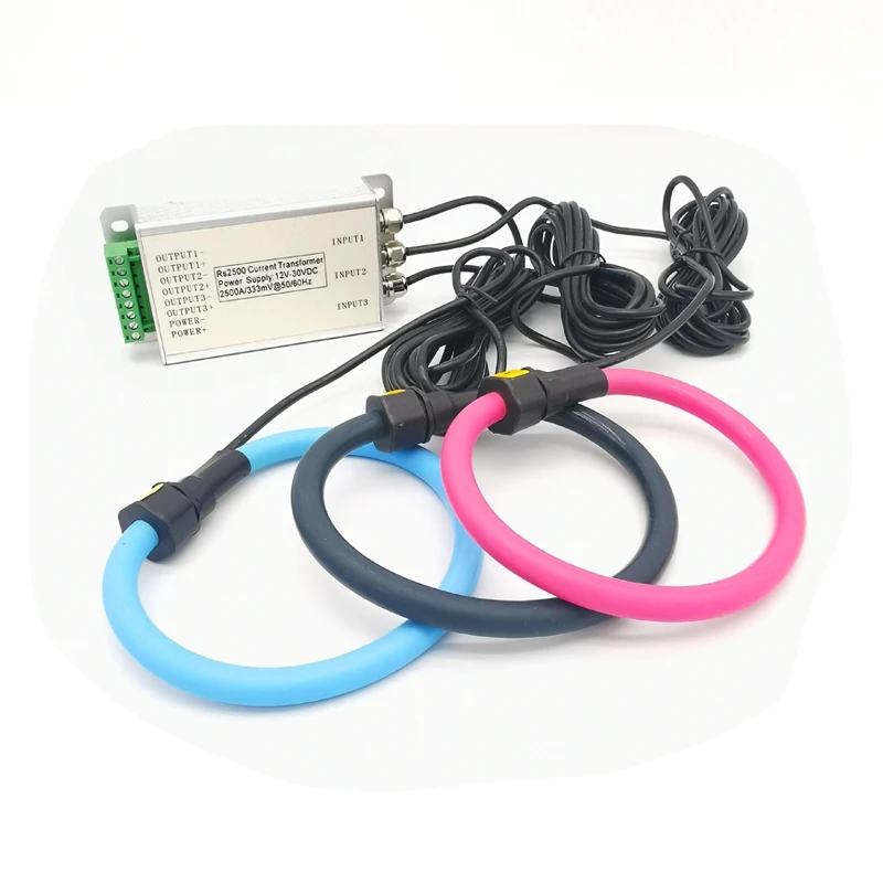 Гибкие катушки Rogowski от 100 А до 3000 А, трансформатор тока 333мв или выход 1 А