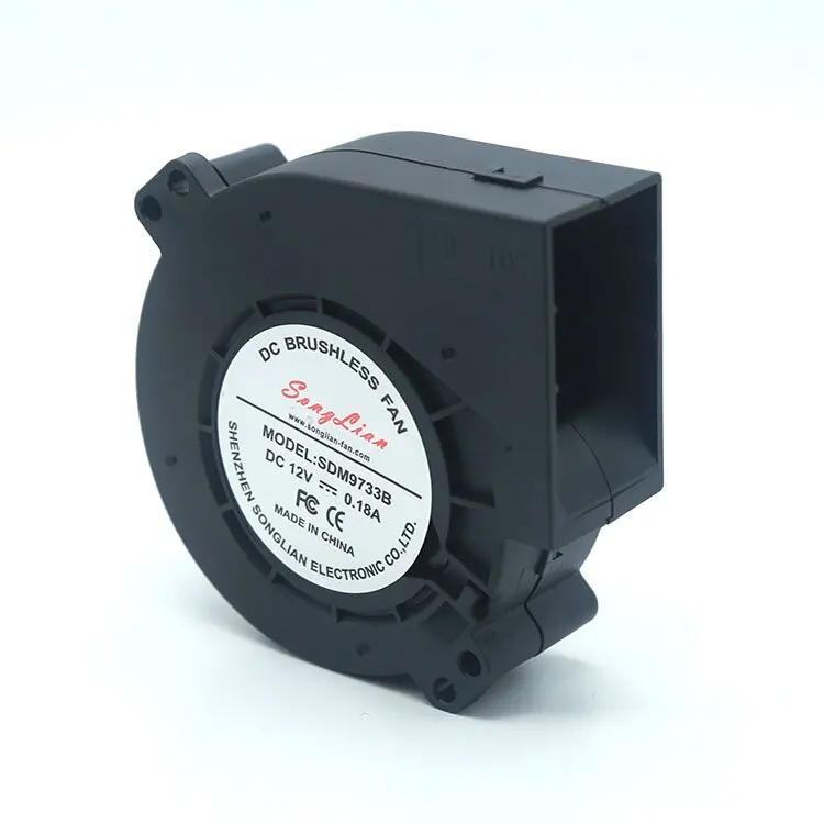 Industrial Blower 9733 12V 24V DC Centrifugal Blower 97X97X33mm