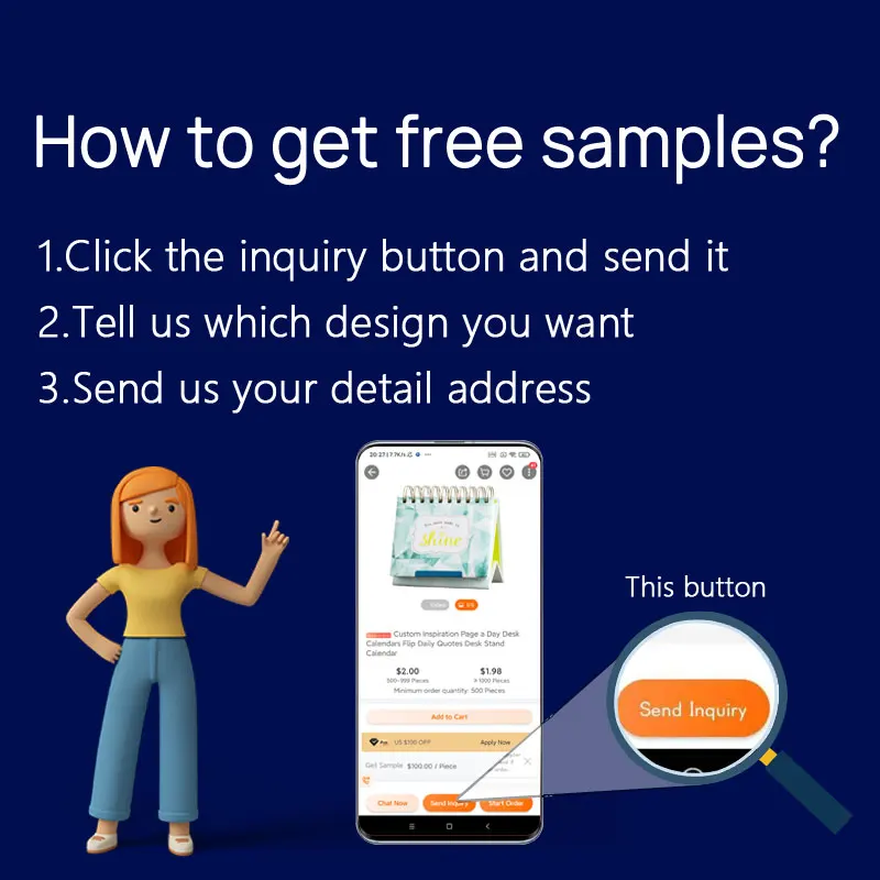 Inspirational Perpetual Calendar 2023 Desktop Flip Desk Calendar Printing