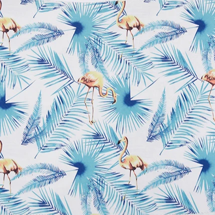 
Lower price 100D 92% polyester 8% spandex digital printed four way stretch fabric 