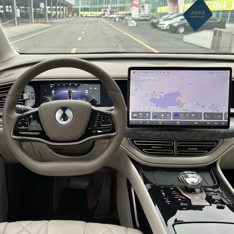 Дешевые MPV Denza D9 2022 подержанные автомобили denza d9 DM-i 1040 премиум-модель 1 5 л пятидверный семиместный китайские