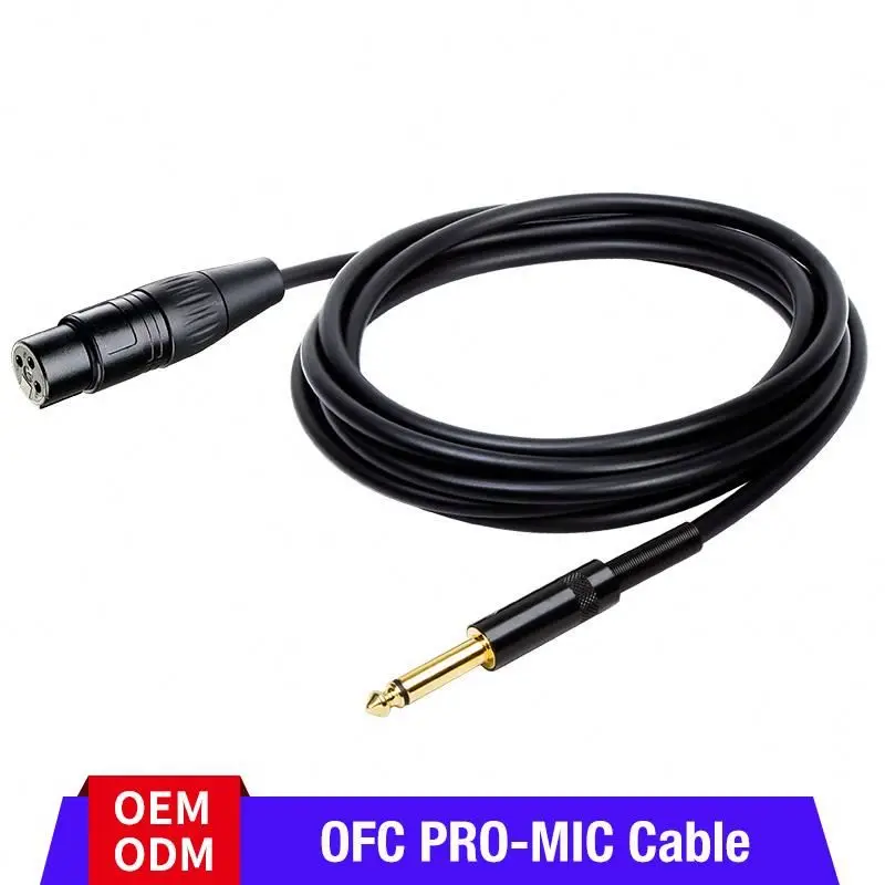 DDP RTS 5M RoHS OFC XLR to TRS low noise microphone cable for