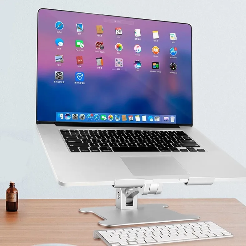 
China Manufacturer Aluminum Alloy Detachable Laptop Stand Holder Tablet Portable Cooling Bracket Foldable Desktop laptop 