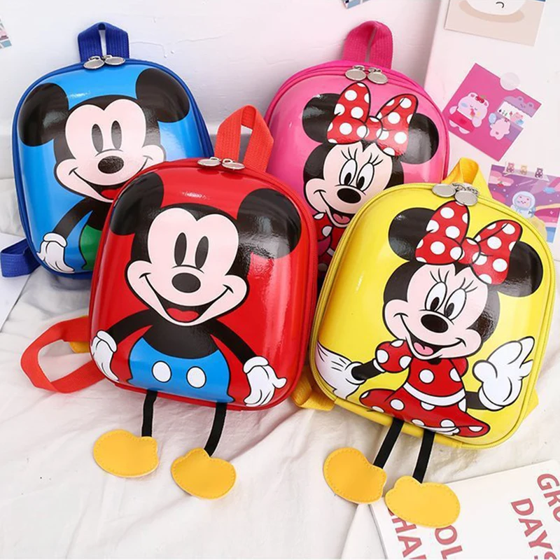 Детский Школьный рюкзак в Корейском стиле, милый детский рюкзак для мальчиков и девочек с Микки Маусом