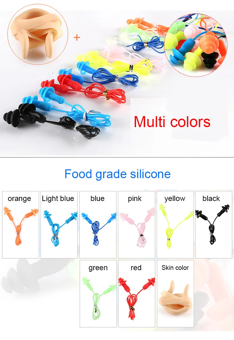 Wholesale swimming accessories swimming pool competition latex swimming nose clip