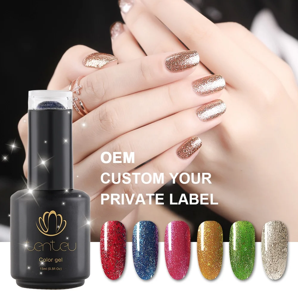 2022 new colors acrylic gel soak off gel nail polish glitter gel polish