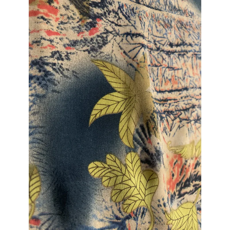 wholesale digital print floral pattern 20*26 satin chiffon fabric for dresses now trending