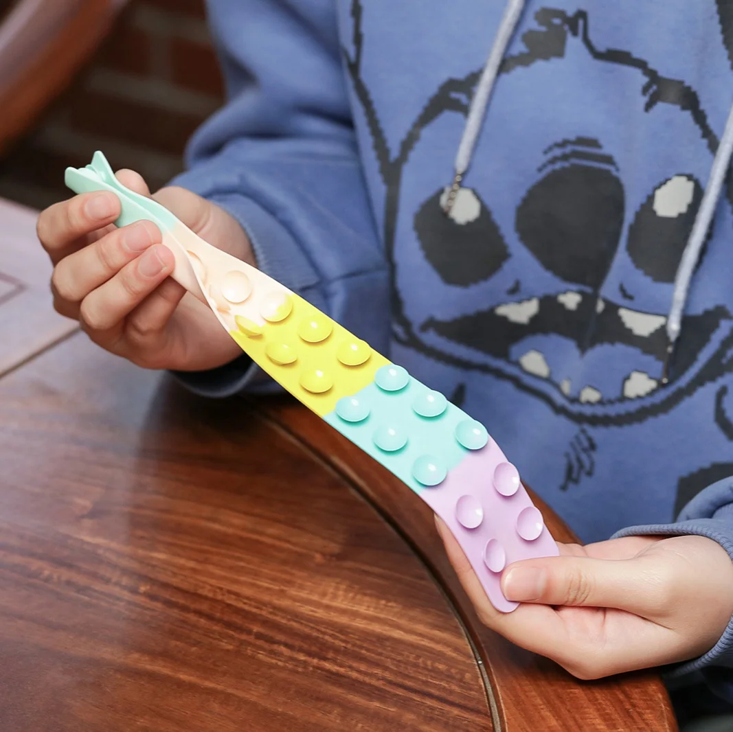 New Tiktok Popit Squidopops Decompression Toys Silicone Suction Cup Square Anti Stress Squidopop For Kids Adults