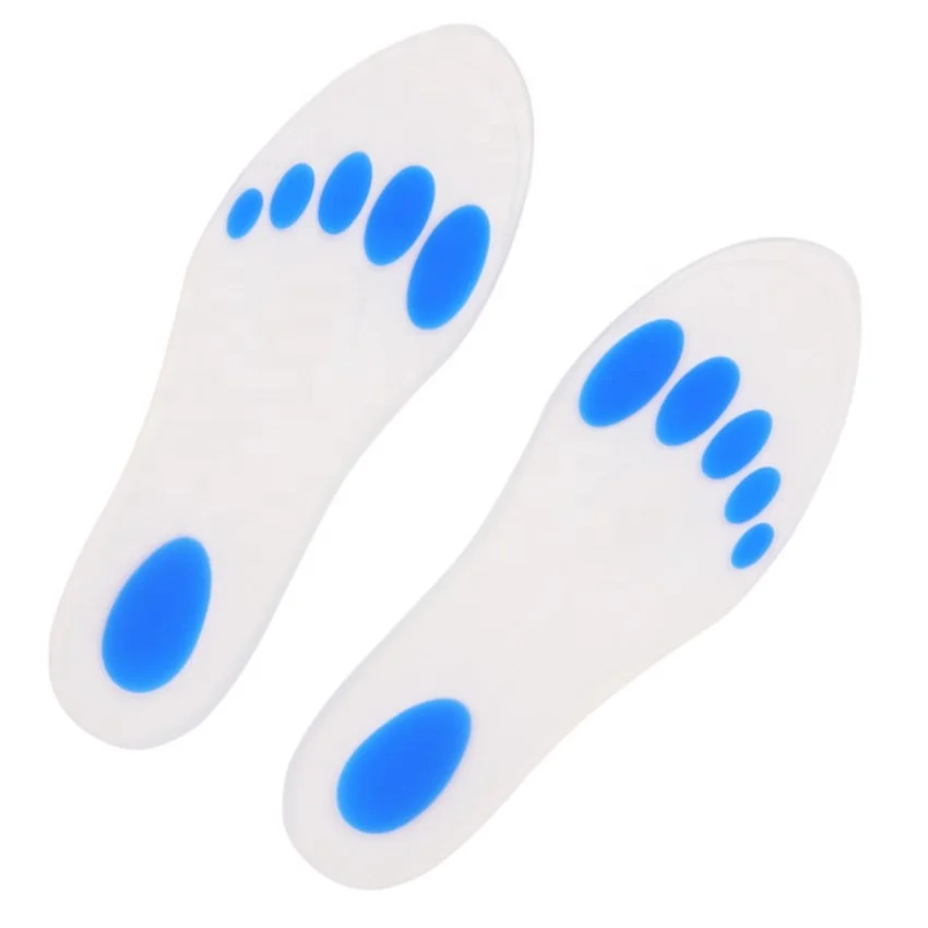 Foot Soft Massage Pure Silicon Insoles Silicon Inserts Orthopedic Shoe Insoles