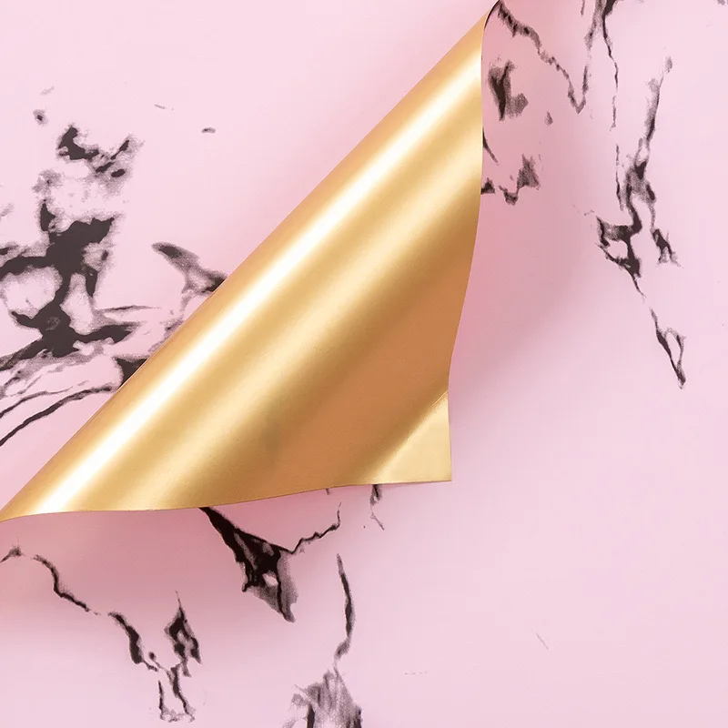 Luxury Houndstooth Pattern Printed Waterproof Plastic Flower Wrapping Paper Gift Wrap Paper for Florist Wrapper