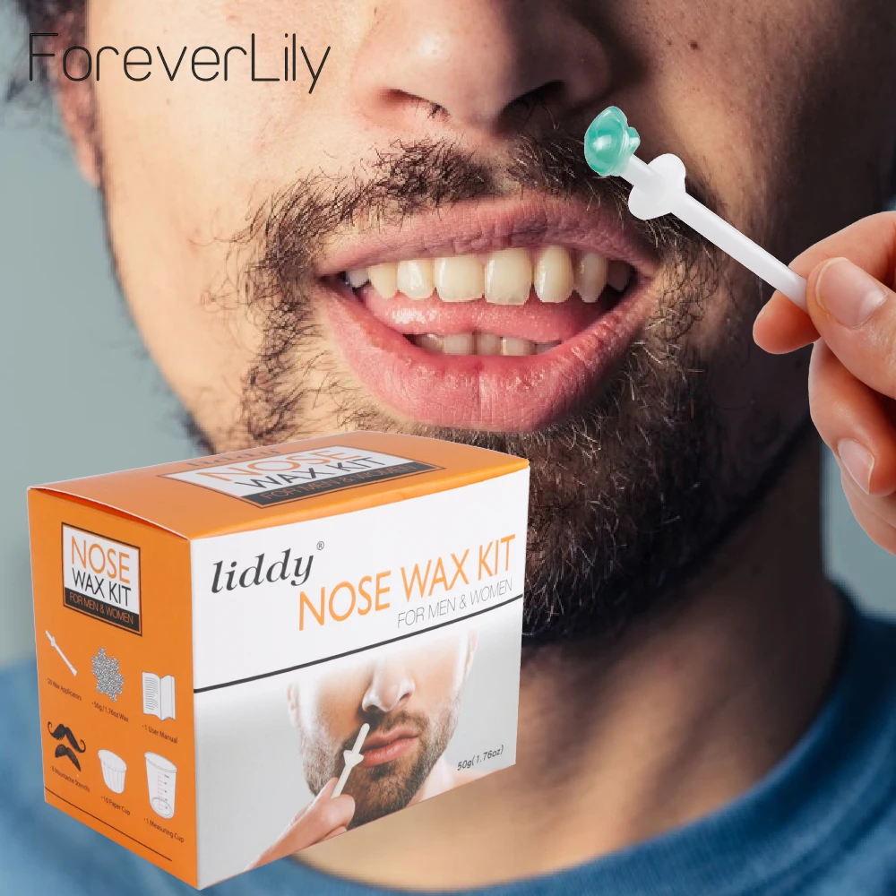 Man use 50g Depilation Wax Beans nose hair wax hair removal wax