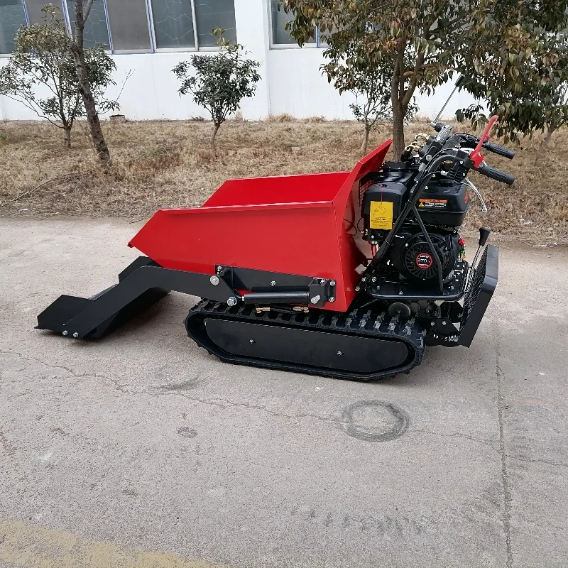 500kg hydraulic small mini dumper mini crawler dumper with stand