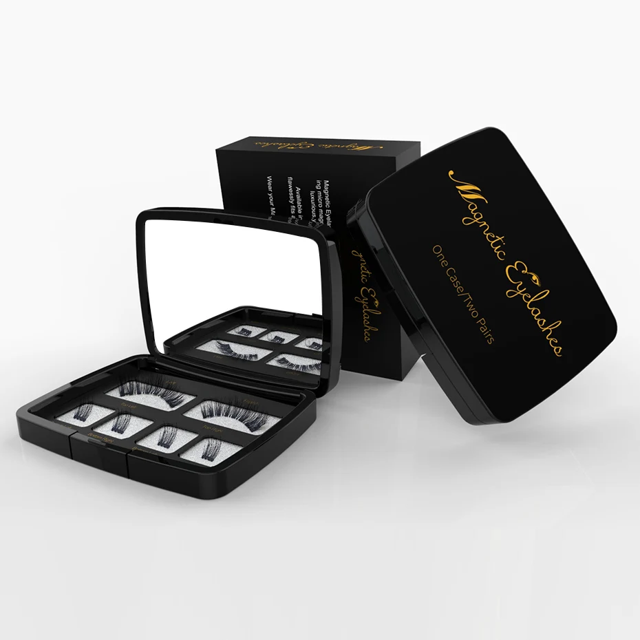 
Natural looking magnetic eyelashes magnetic natural 5 magnets eyelashes magnetic eyeliner and eyelashes kit magnetic lashes 4D5D 
