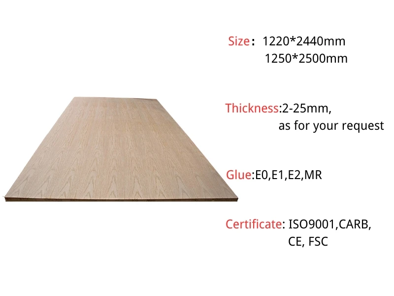 Decorative Plywood Sheets 3-25mm, 4x8ft Ash Fancy Plywood for Furniture and Decor