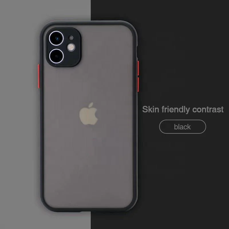 Shockproof Armor Matte Case For iPhone 13 Pro Max Bumper Clear Phone Case For iPhone 14 13 Pro Max Soft Silicon Matte Hard Cover
