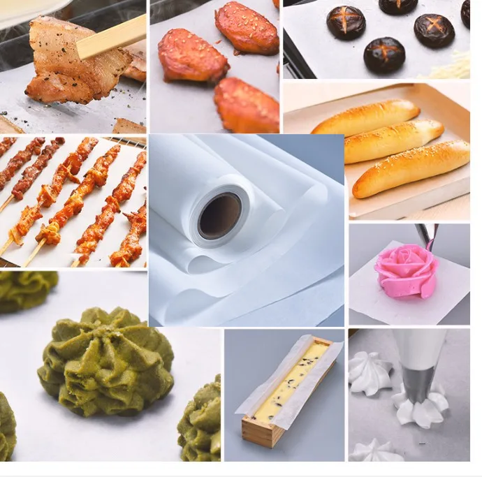 Hot sale recyclable food paper vegetable parchment baking paper for baking meat