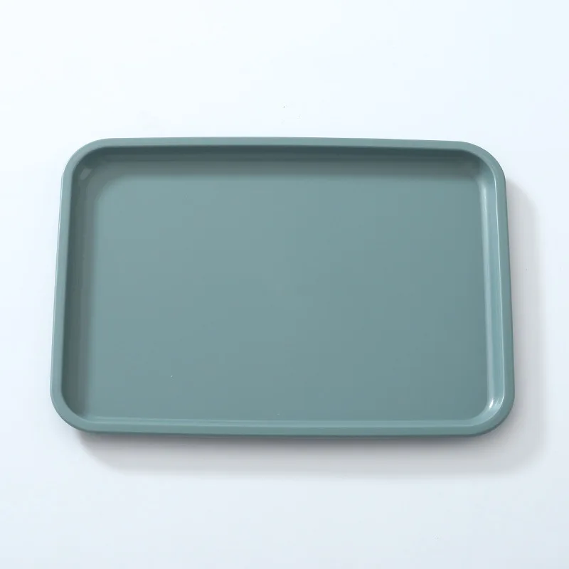 Rectangle Plastic Non-Slip Tea Coffee Tray Meal Service Restaurant Food Tray Serving Tray