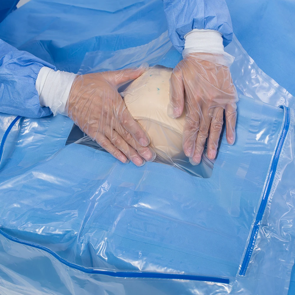 Хирургическая драпировка Craniotomy, нетканый краниотомический пакет, сертификация CE, одиночная эксплуатация