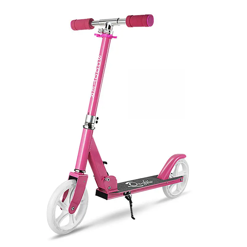 Большой колесный скутер для подростков складной самокат Рекомендуемая максимальная нагрузка 100 кг регулируемая высота Детские самокаты