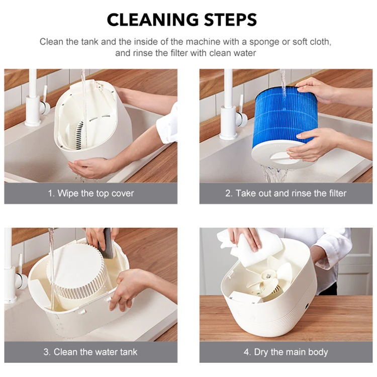 High Quality Touch Control Energy Saving 2L High Capacity Office Home Portable Air Humidifier