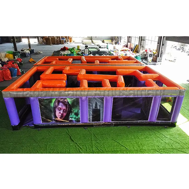 Giant inflatable halloween maze game for adult and brave kids party rental