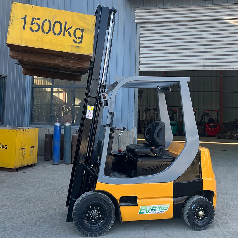 High Quality Hydraulic 1 Ton Electric Forklifts Household Battery Warehouse Forklift High Quality 4x2 Electric Forklift
