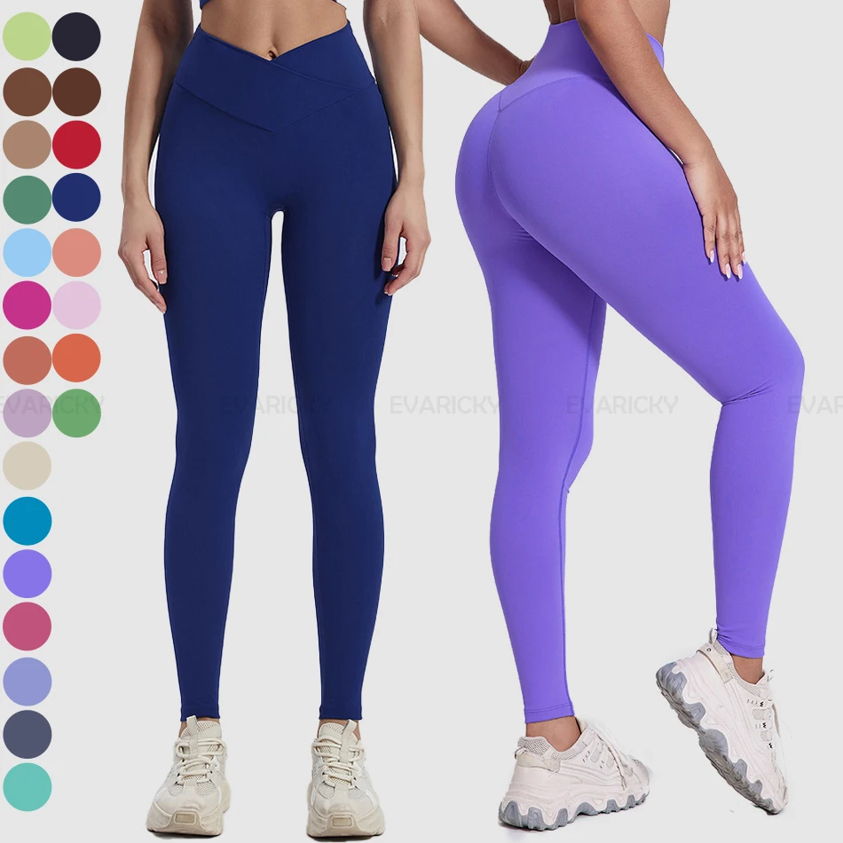 V Waist Sports Yoga Leggings Pour Femmes 2024 High-Waisted Butt-Lifting Running Gym Fitness Black Tights Leggings For Women