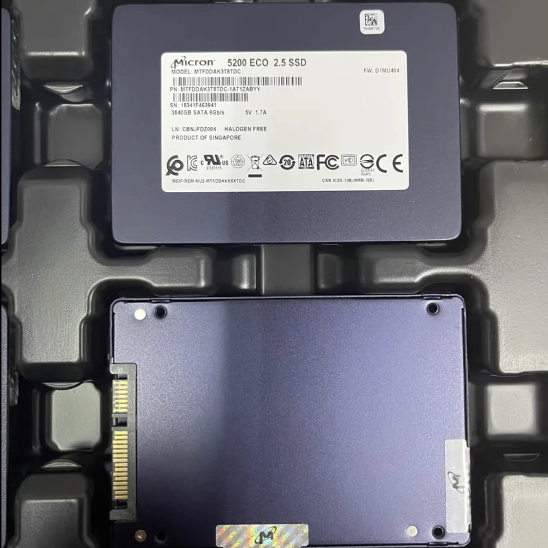 Оригинальный 95% новая микрон 5200 эко SATA 3 0 6 ГБ/сек. 960 ГБ 1 92 ТБ 84 7 68 15 36 предприятия твердотельного