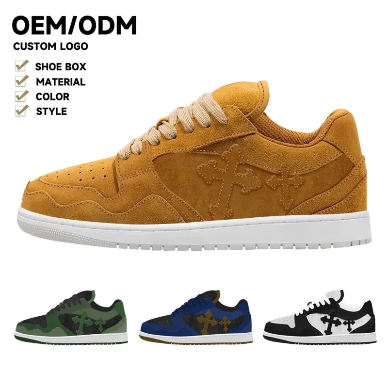 2025 New Design Online Sneaker Shopping Fashion Professional Suede Skateboard Shoe With Soft Sole