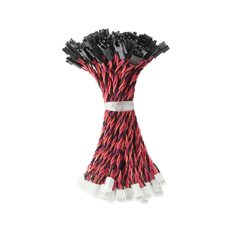 JST SM 2.54 Plug Twisted Extension Cable wire harness Male Female Reel Connector