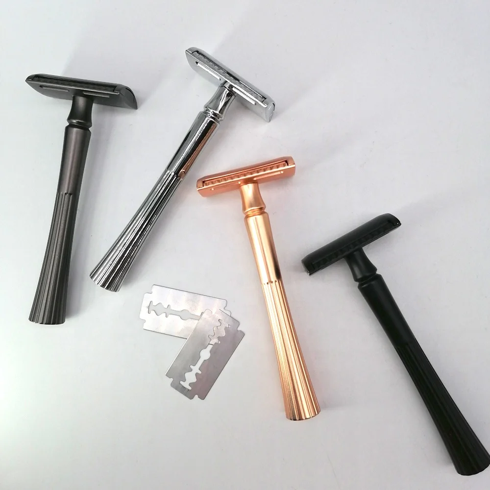 Custom Shaving Double Edge Blades Metal Safety Razor With Best Quality Non disposable