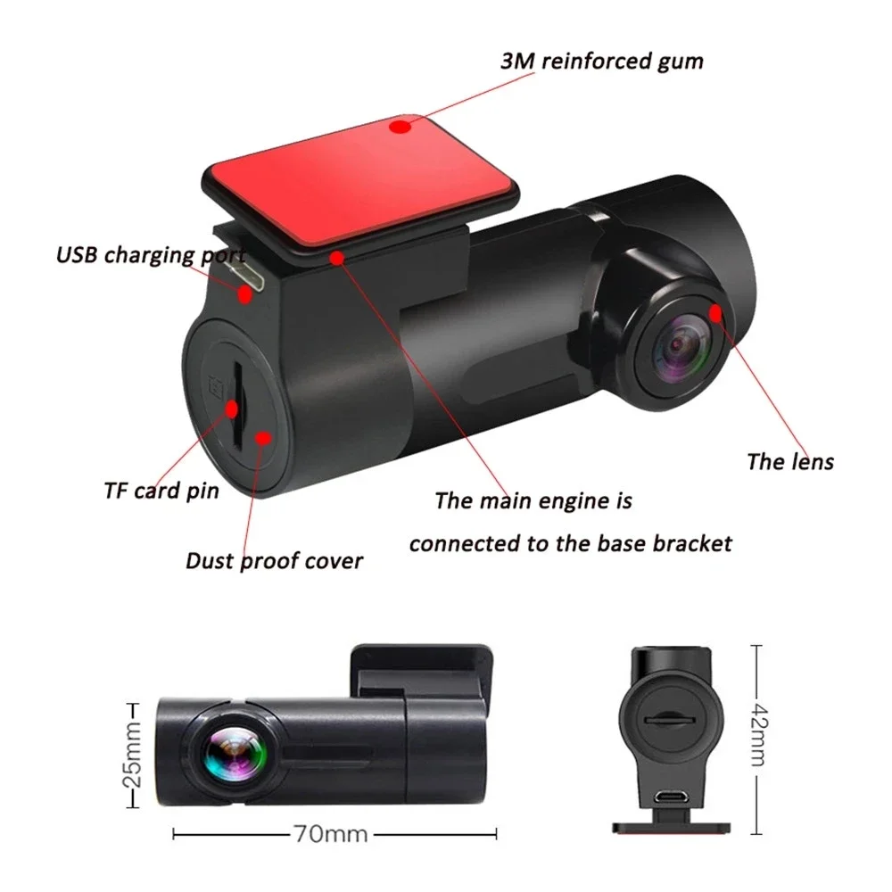 Factory Direct sales Wireless Dash Cam Mini WIFI Car Black Box 1080P DashCam DVR Cameras For Car Monitor Auto Camcorder Recorder