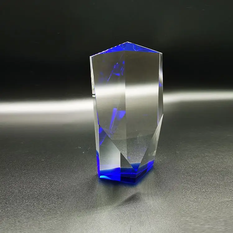 Manufacturer Customized Circular Blank Glass K9 Sports Golf Crystal Medal Trophy