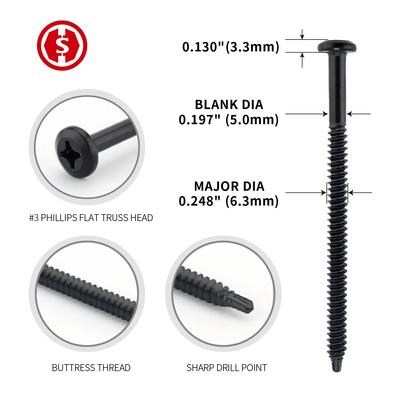 FM Approved Factory customized wholesale #14 HD Roofing Fasteners Steel & Wood Deck Roofing Fasteners