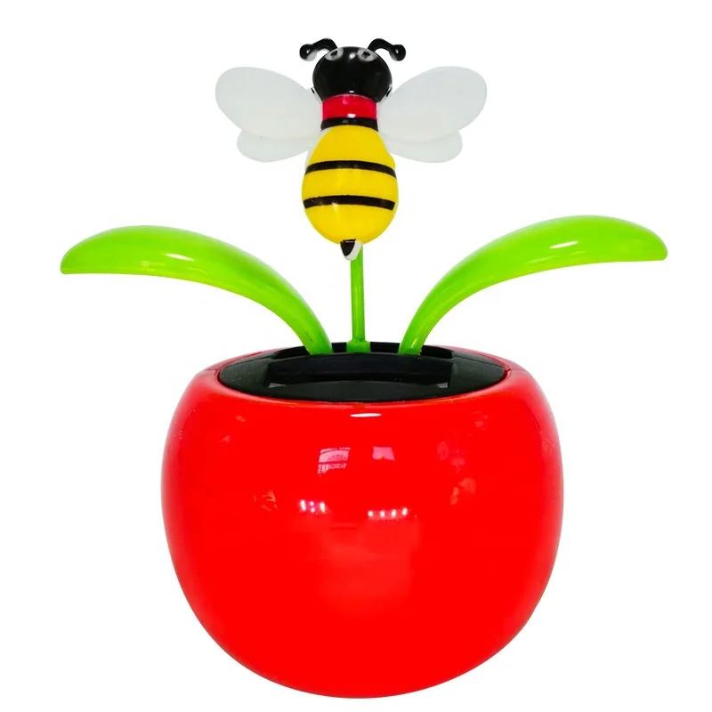 Automatic Dancing Flower Toy Gift New Solar Powered Flip Flap Dancing Flower For Car Decor