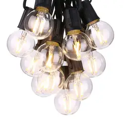 G40 1w E27 E14 E12 12v 110v 220v крытый напольный СИД Serie сад Солнечный свет шнура для рождества праздника