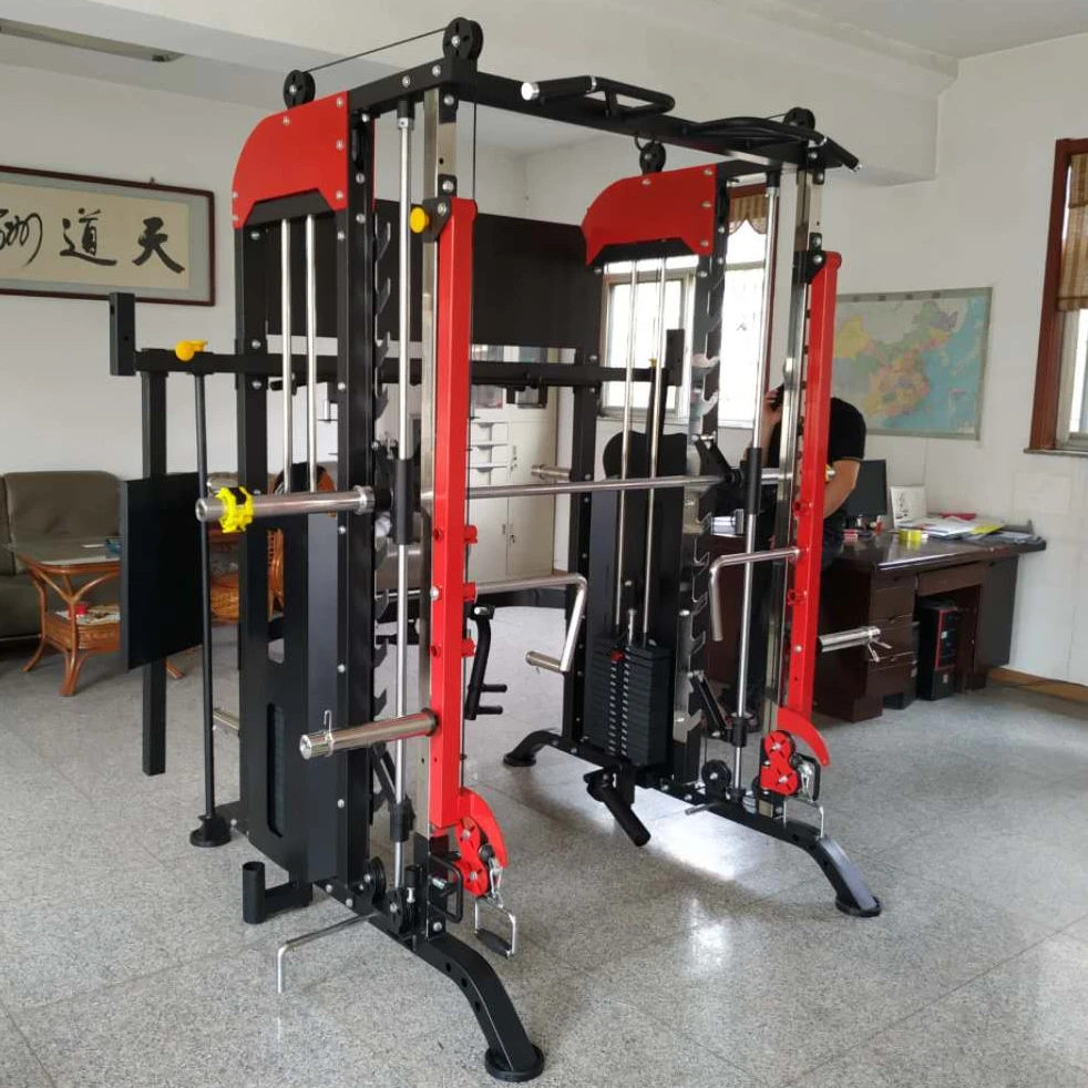 
Professional multi functional gym equipment exercise for sale bearings smith machine parts 