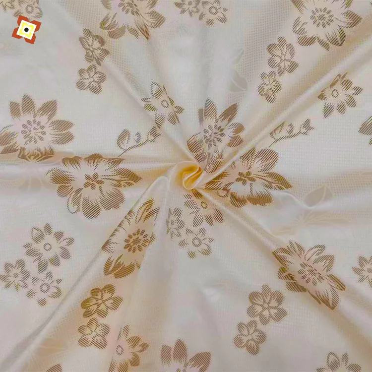 100% polyester gold powder printed mattress fabric warp knitted fabric printed rayon fabric