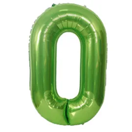 Новое поступление 2021 г. воздушные шары Globos из фольги зеленый Гелиевый шар 40 дюймов с цифрами для фотосессии на годовщину