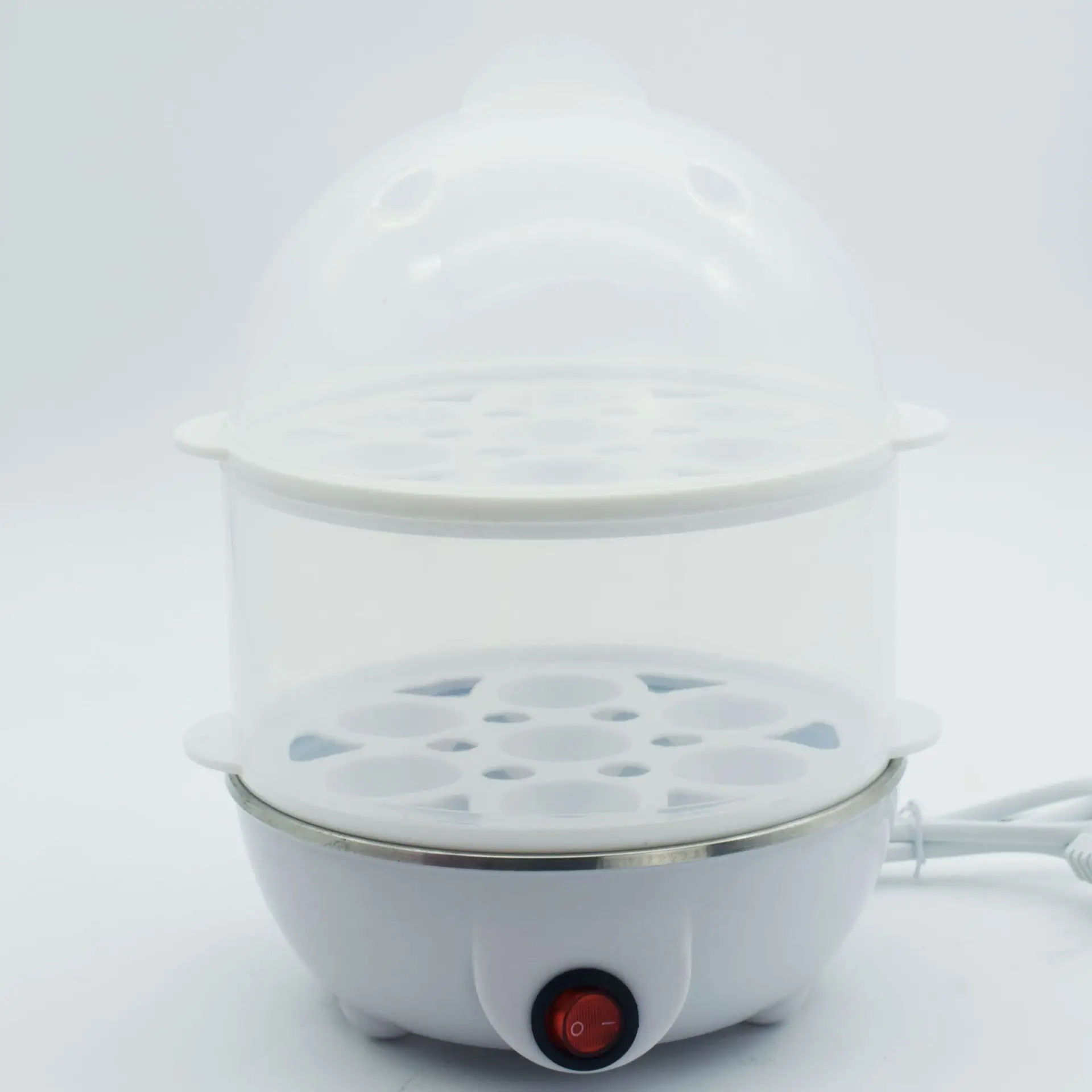 Electric Egg Steamer Breakfast Machine Auto Power Off Double Layer Poacher Multi-function Food Processor Kitchen Gift Boiler