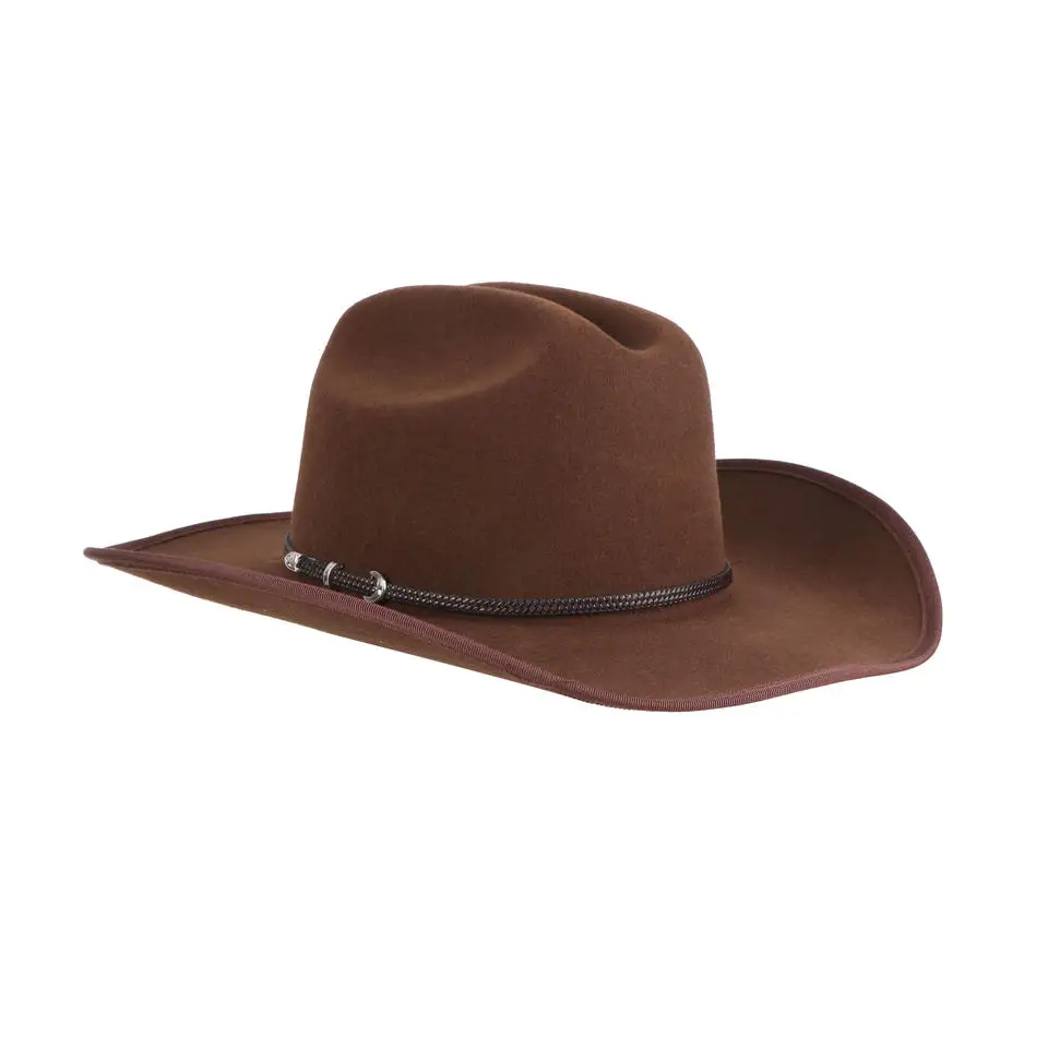 HUAYIHATS  Adult Men Women cowboy hat Wide Brim Western Style 100% Wool Felt Cowboy Hats white cowboy