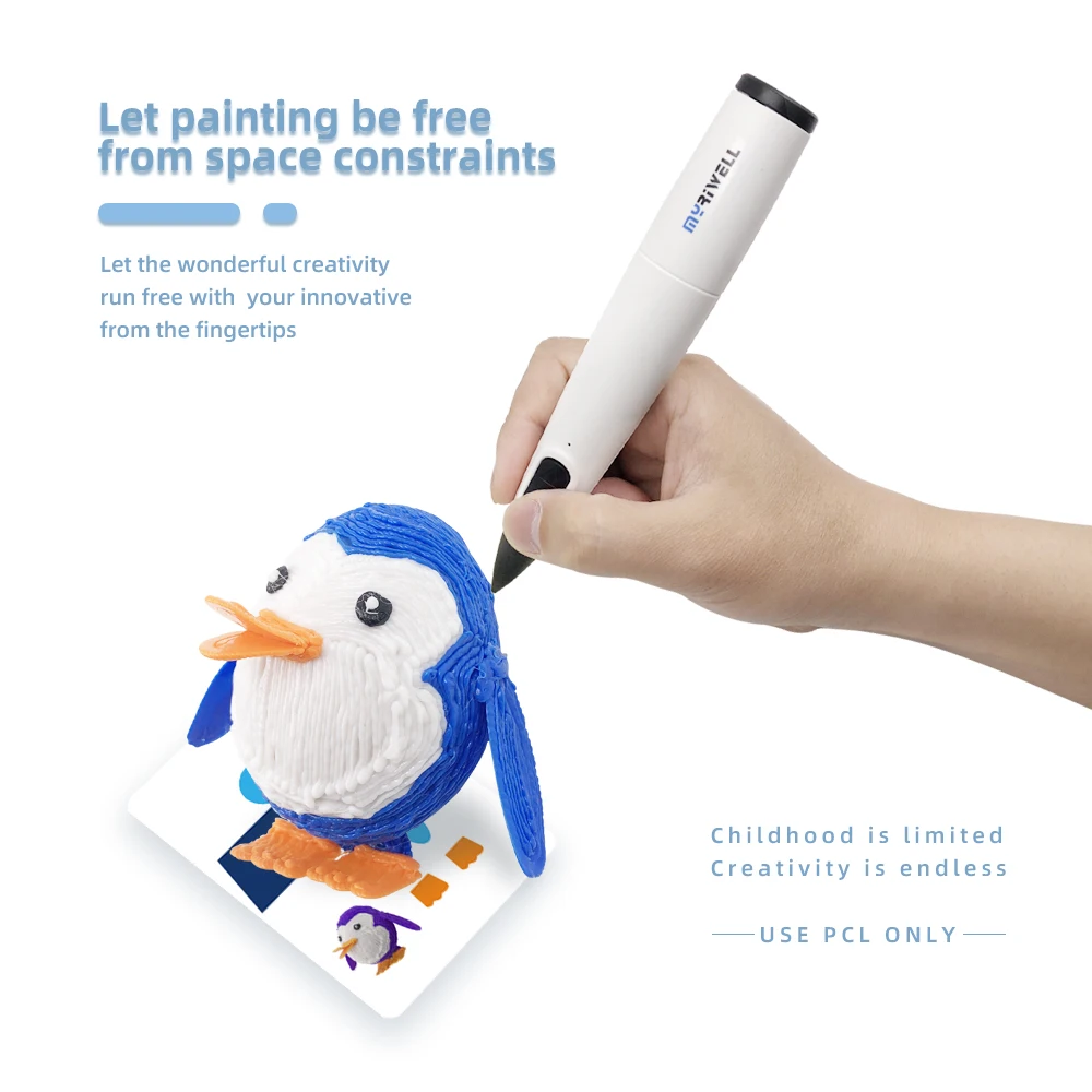 Myriwell 2022 cost effective Drawing magic Kids Gifts Printing RP-300B 3D Pen For Beginner School children colourful 3d pen