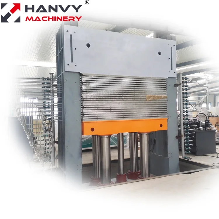 
4x8ft Hot Press Machine For Plywood with Q345B Solid Hot Platen 