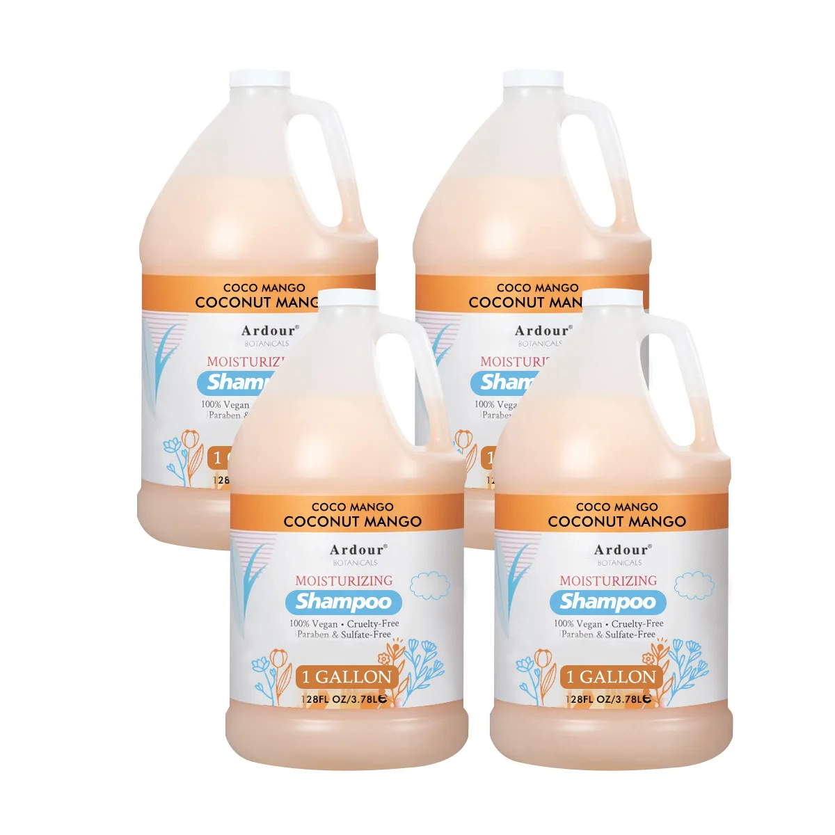 Private Label hair care products gallon size hair shampoo treatments deep cleaning mango organic hair shampoo and conditioner